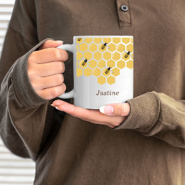 Bijen en Honingraat Koffiemok