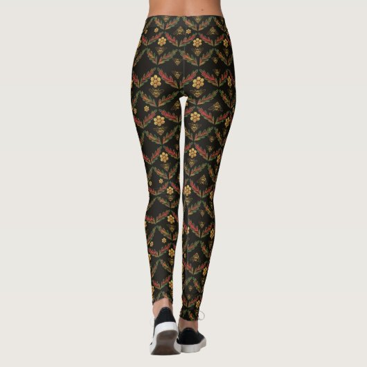 Bijen en honingraat leggings (Achterkant)