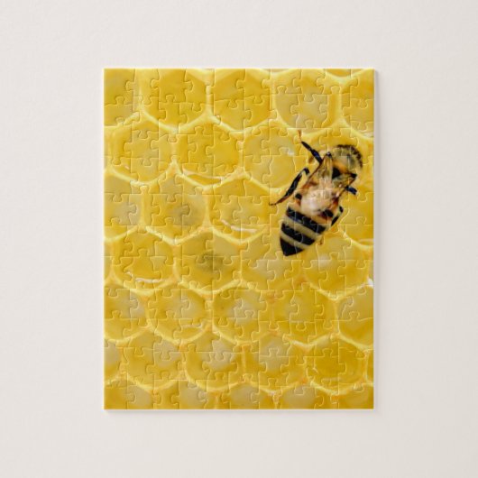 bijen en honingraat legpuzzel (Verticaal)