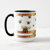 Bijen en honingraat  mok (Links)