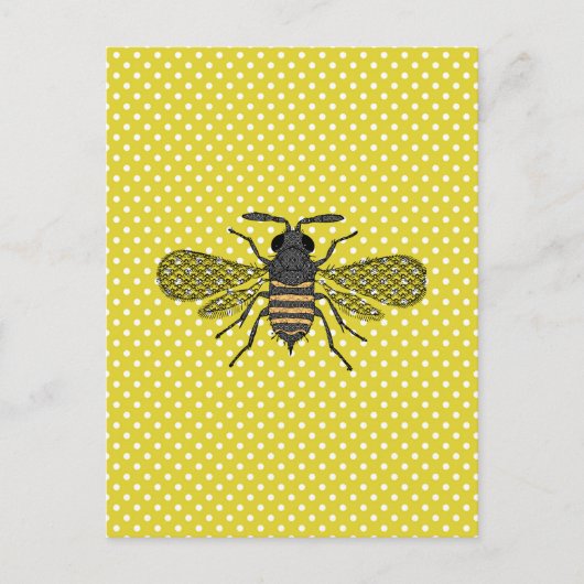 BIJEN en Honingraat - Red de Bijen Briefkaart (Voorkant)