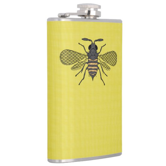 BIJEN en Honingraat - Red de Bijen Heupfles (Rechts)