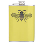 BIJEN en Honingraat - Red de Bijen Heupfles (Voorkant)