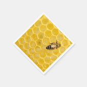 bijen en honingraat servet (Hoek)