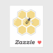 Bijen en honingraat Sticker (Vel)