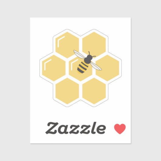Bijen en honingraat Sticker (Vel)