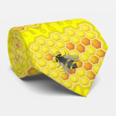 Bijen en honingraat stropdas (Opgerold)