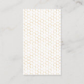 Bijen en Honingraat Visitekaartje (Achterkant)