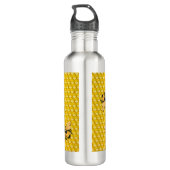 Bijen en honingraat waterfles (Achterkant)