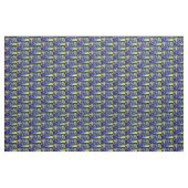 Bijen en Iris Skies Stof (Yard (91,4 cm))