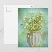 Bijen en kamille briefkaart (Voorkant / Achterkant)