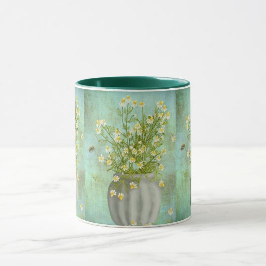 Bijen en kamille mok (Midden)