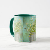 Bijen en kamille mok (Voorkant links)