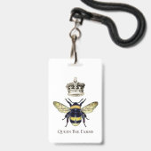 Bijen- en kroonbedrijf badge (Voorzijde met lanyard)