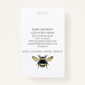 Bijen en kroonbedrijven badge (Achterkant)