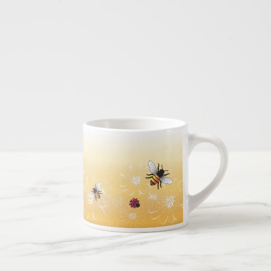 Bijen en ladybug espresso kop (Rechts)