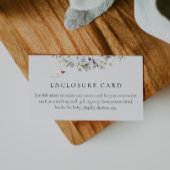 Bijen- en lavendel aangepaste envelopkaart informatiekaartje