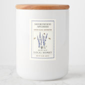 Bijen en lavender 2"x3" honingetiket voedselcontainer etiket (Voorkant)