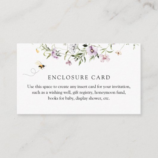 Bijen en lavender Kaart aangepaste behuizing (Voorkant)