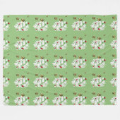 BIJEN en Lieveheersbeestjes - Kunst van LeahG Red Fleece Deken (Voorkant (Horizontaal))