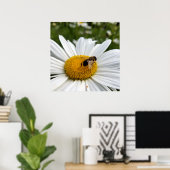 bijen en madeliefje poster (Thuiskantoor)