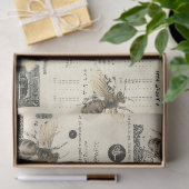 Bijen en ontkoppeling van de  catalogus tissuepapier (Geschenk)