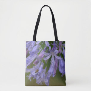 Bijen en paarse bloemen Natuur Canvas tas