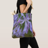 Bijen en paarse bloemen Natuur Canvas tas (Dichtbij)