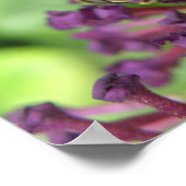 Bijen en Paarse Bloemen Print (Hoek)