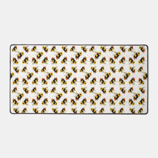 bijen en pooldots bureaumat (Voorkant)