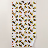 bijen en pooldots strandlaken (Voorkant)