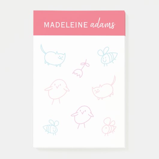 Bijen en Post-it® notes voor Katten (Voorkant)