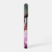Bijen en Roze Bloemen iPhone 16 Hoesje (Rechterkant)