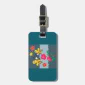 Bijen en Rozen bloementuin Bagagelabel (Voorkant verticaal)