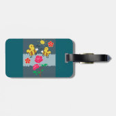 Bijen en Rozen bloementuin Bagagelabel (Achterkant horizontaal)