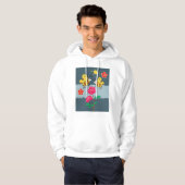 Bijen en Rozen bloementuin Hoodie (Voorkant volledig)