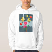 Bijen en Rozen bloementuin Hoodie (Voorkant)