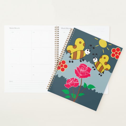 Bijen en Rozen bloementuin Planner (Display)