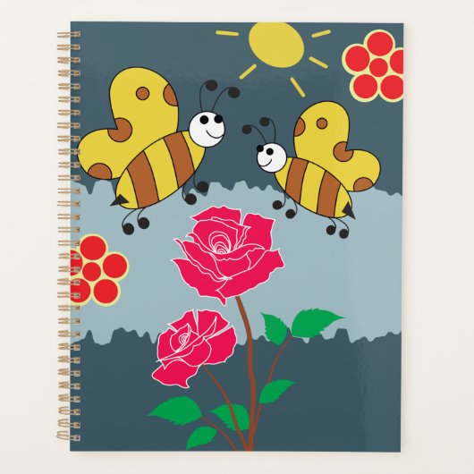 Bijen en Rozen bloementuin Planner (Voorkant)