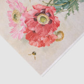  bijen en rozen ontkoppelen florale bijenpony tissuepapier (Detail)