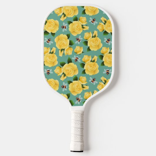 Bijen en Rozen Pickleball Paddle (Achterkant)