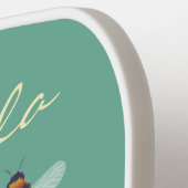 Bijen en Rozen Pickleball Paddle (Links Detail)