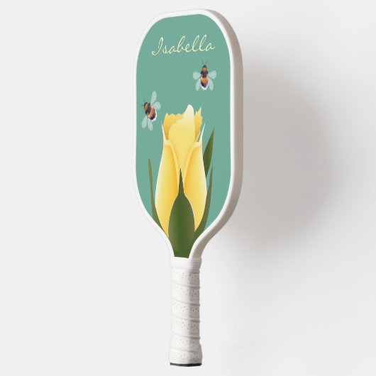 Bijen en Rozen Pickleball Paddle (Links)