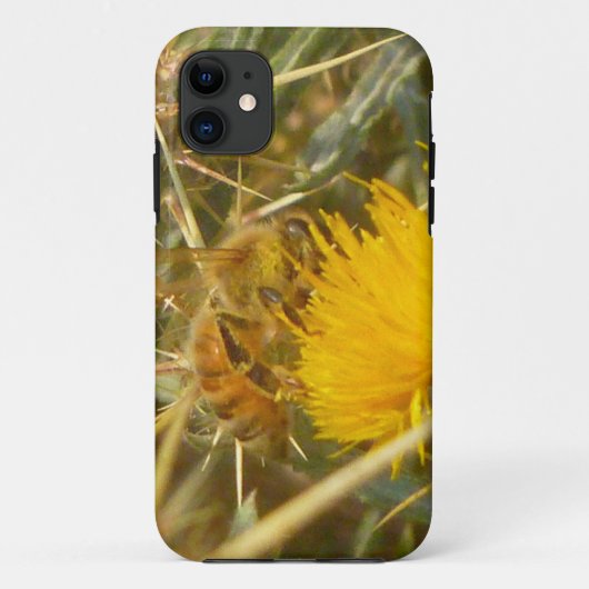 Bijen en Star Thistle (Centaurea solstitialis) Case-Mate iPhone Case (Achterkant)
