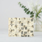 Bijen en  stijlcatalogus briefkaart (Staand voorkant)