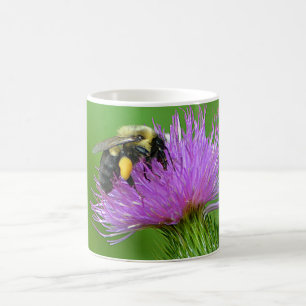 Bijen en Thistle Mok
