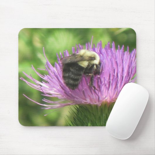 Bijen en Thistle Muismat (Met muis)