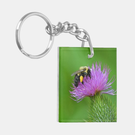 Bijen en Thistle Sleutelhanger (Voorkant Links)