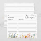 Bijen en Vintage Bloemen Vrijgezellenfeest Recepte (Voorkant / Achterkant)