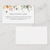 Bijen- en vintage bloemenscherm kaart (Voorkant / Achterkant)